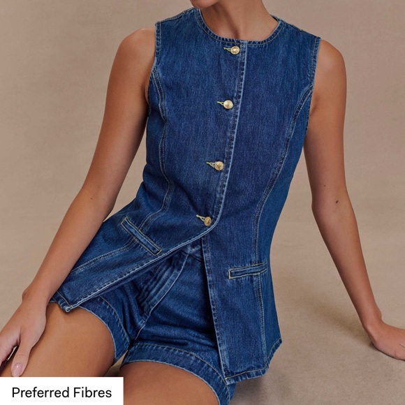 Meshki Tops - Meshki denim top